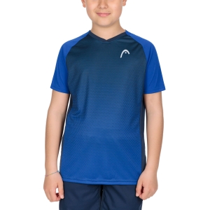 Tennis Polo and Shirts Boy Head Topspin TShirt Boy  Royal/Print Vision 816062ROXV