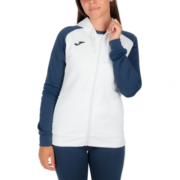 Women's Tennis Shirts and Hoodies Joma Academy IV Hoodie  White/Navy 901336.203