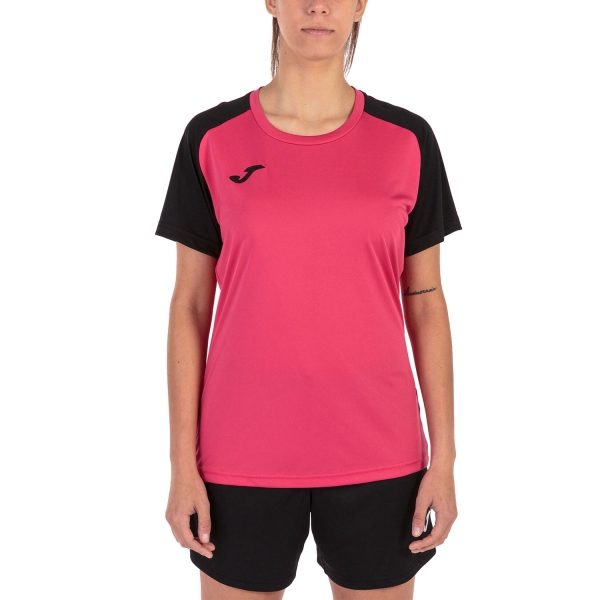 Camisetas y Polos de Tenis Mujer Joma Academy IV Camiseta  Fuchsia/Black 901335.501
