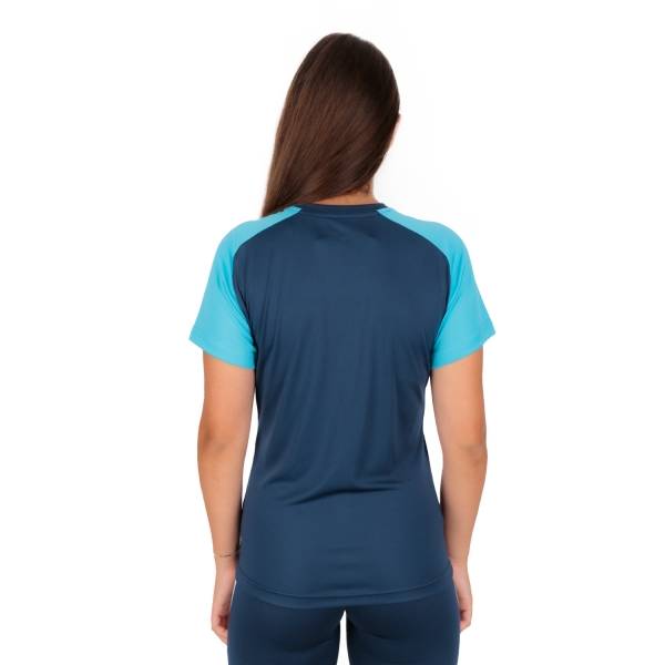 Joma Academy IV T-Shirt - Navy/Fluor Turquoise