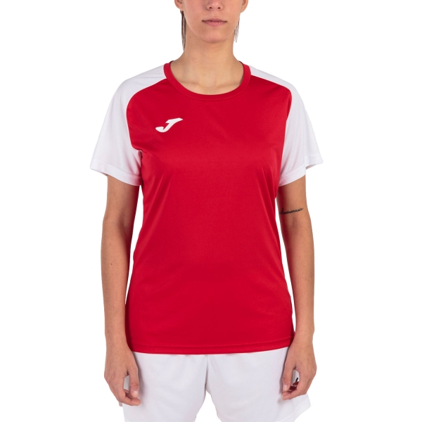 Camisetas y Polos de Tenis Mujer Joma Academy IV Camiseta  Red/White 901335.602