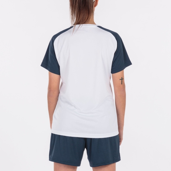 Joma Academy IV T-Shirt - White/Navy