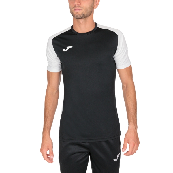 Camisetas de Tenis Hombre Joma Academy IV Camiseta  Black/White 101968.102