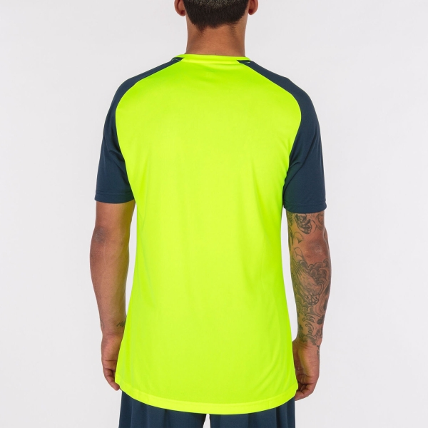 Joma Academy IV T-Shirt - Fluor Yellow/Navy