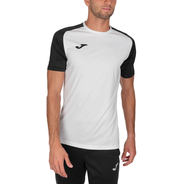 Men's Tennis Shirts Joma Academy IV TShirt  White/Black 101968.201