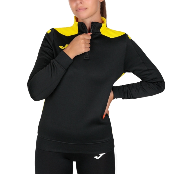 Camisetas y Sudaderas Mujer Joma Championship VI Sudadera  Black/Yellow 901268.109
