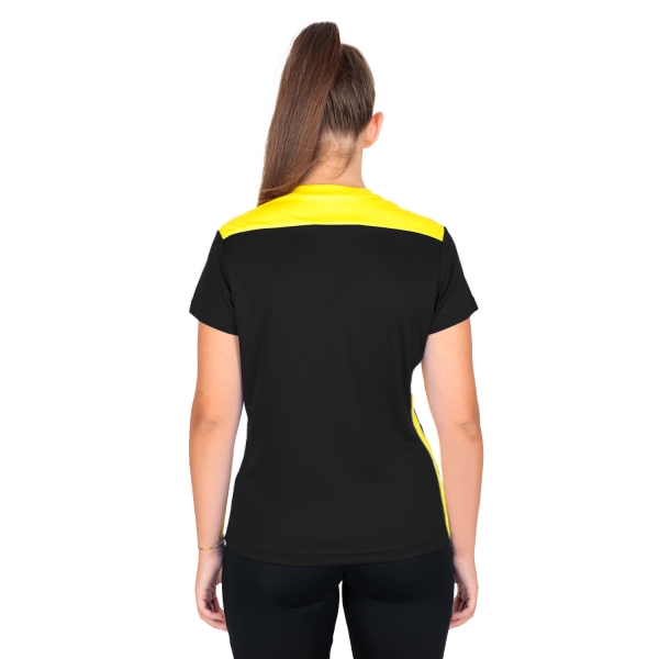 Joma Championship VI Logo Camiseta - Black/Yellow