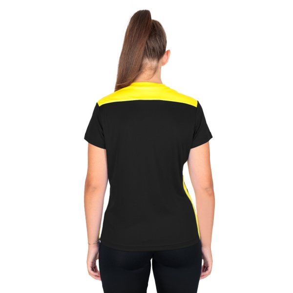 Joma Championship VI Logo T-Shirt - Black/Yellow