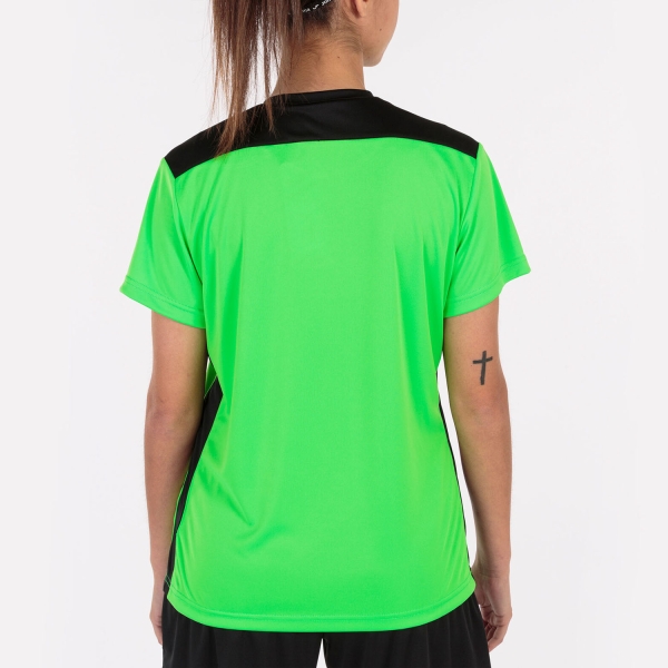 Joma Championship VI Logo T-Shirt - Fluor Green/Black