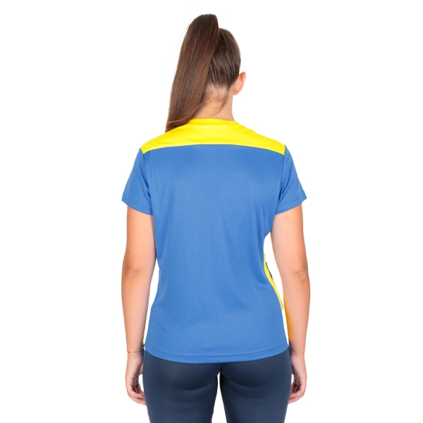 Joma Championship VI Logo Camiseta - Royal/Yellow