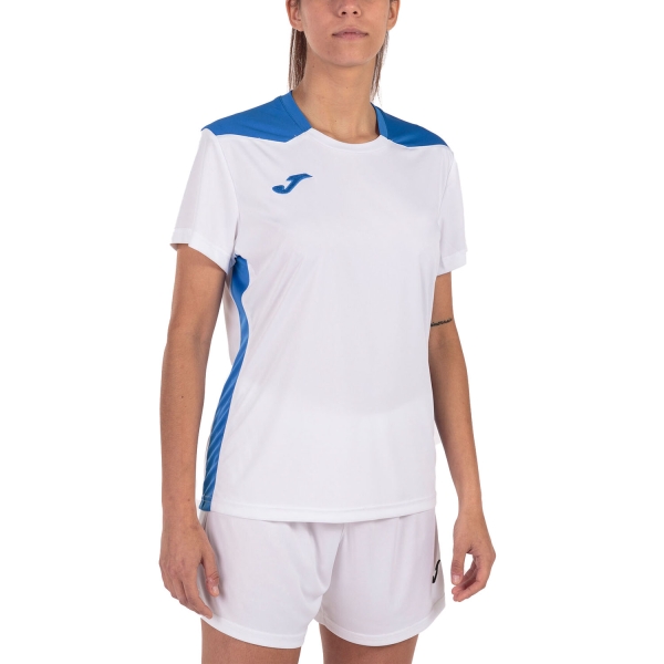 Joma Championship VI Camiseta de Tenis Mujer - White/Royal