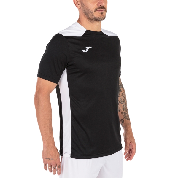 Maglietta Tennis Uomo Joma Joma Championship VI Maglietta  Black/White  Black/White 101822.102
