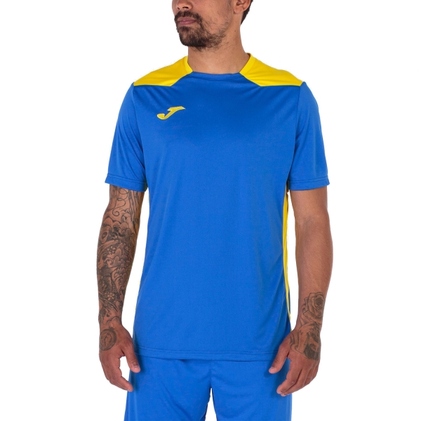 Camisetas de Tenis Hombre Joma Championship VI Camiseta  Royal/Yellow 101822.709
