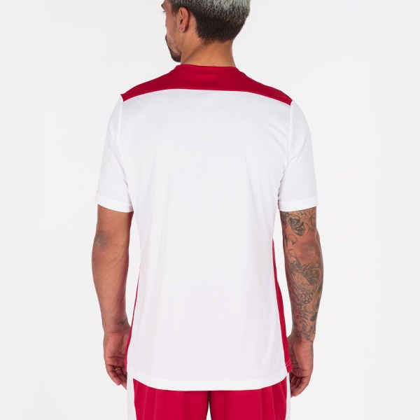 Joma Championship VI Camiseta - White/Red