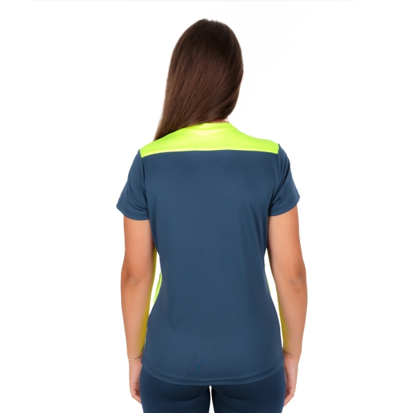 Joma Championship VI Logo Camiseta - Navy/Fluor Yellow