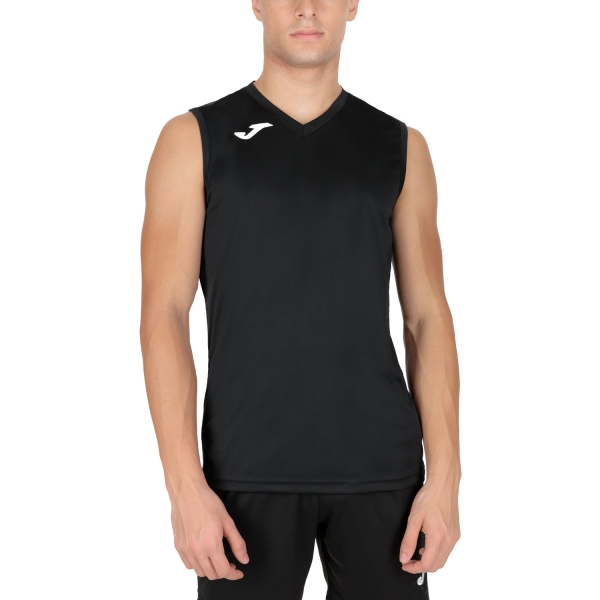 Camisetas de Tenis Hombre Joma Combi Top  Black/White 100436.100