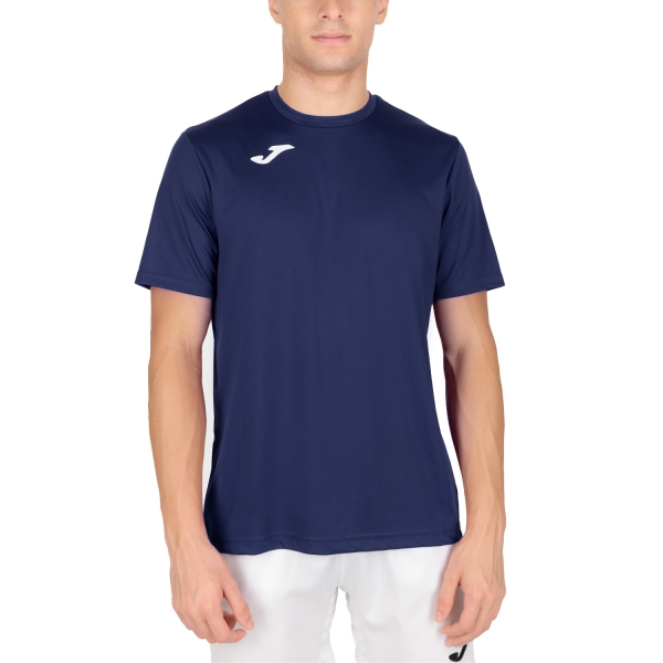 Camisetas de Tenis Hombre Joma Combi Camiseta  Dark Navy/White 100052.331