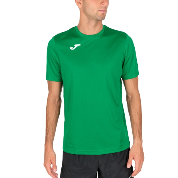 Camisetas de Tenis Hombre Joma Combi Camiseta  Green/White 100052.450