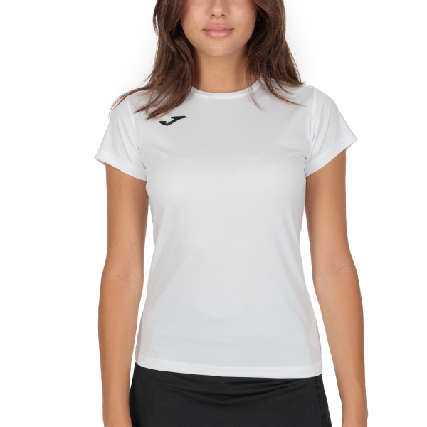 Camisetas y Polos de Tenis Mujer Joma Combi Camiseta  White/Black 900248.200