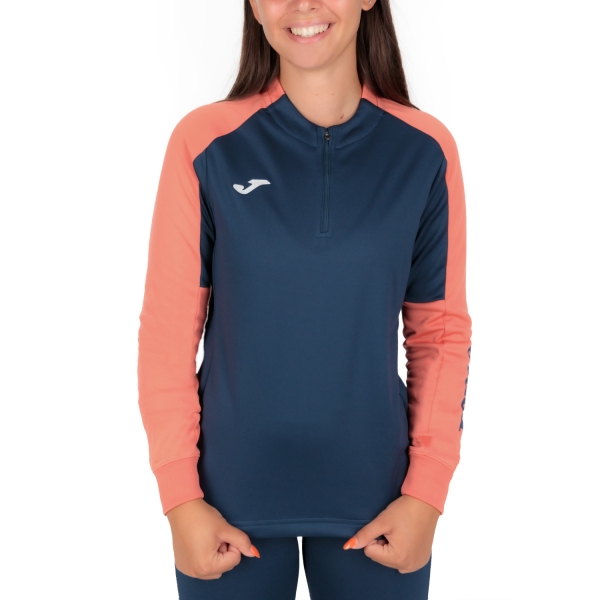 Women's Tennis Shirts and Hoodies Joma Eco Championship Shirt  Navy/Fluor Orange 901692.390