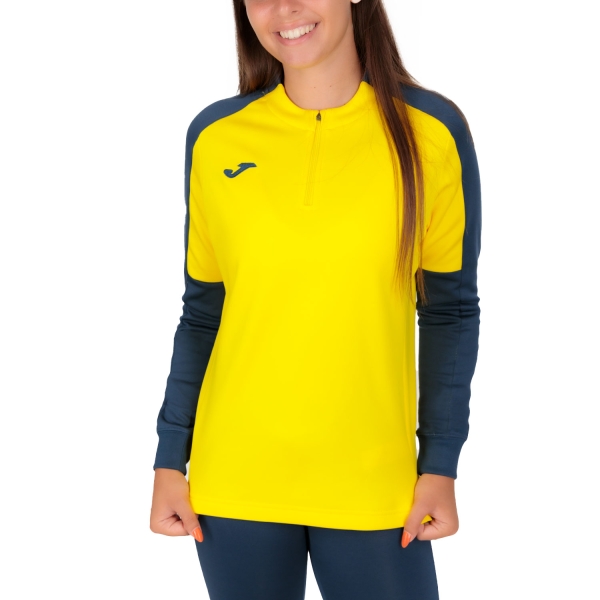 Women's Tennis Shirts and Hoodies Joma Eco Championship Shirt  Yellow/Navy 901692.903