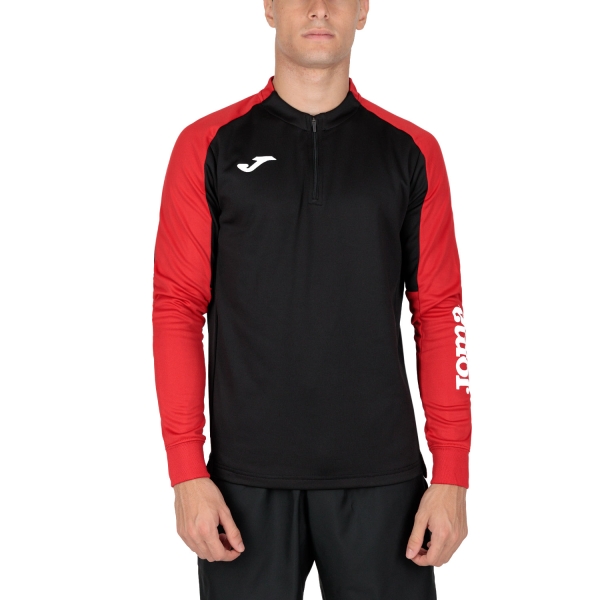 Men's Tennis Shirts and Hoodies Joma Eco Championship Shirt  Black/Red 102749.106