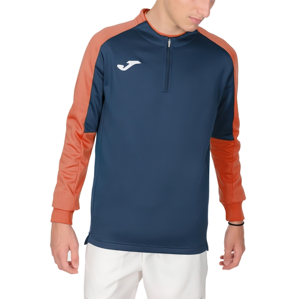 Men's Tennis Shirts and Hoodies Joma Eco Championship Shirt  Navy/Fluor Orange 102749.390