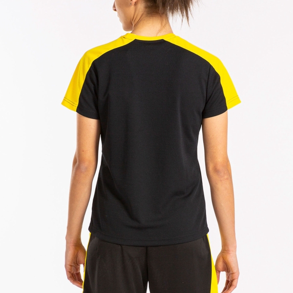 Joma Eco Championship Logo Camiseta - Black/Yellow