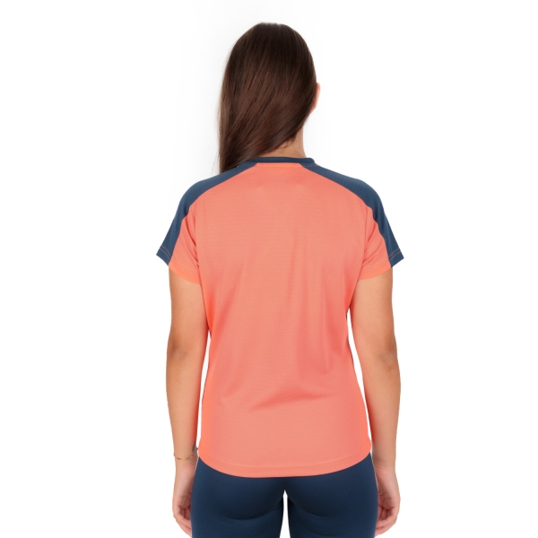 Joma Eco Championship Logo T-Shirt - Fluor Orange/Navy