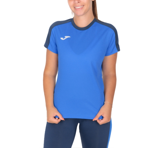 Joma Eco Championship Logo Camiseta de Tenis Mujer - Royal/Navy