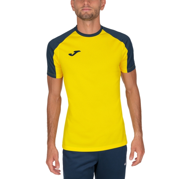 Joma Eco Championship Camiseta de Tenis Hombre - Yellow/Navy