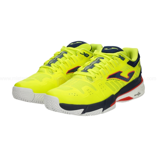 Joma Slam WPT Men's Padel Shoes - Lemon Fluo/Navy