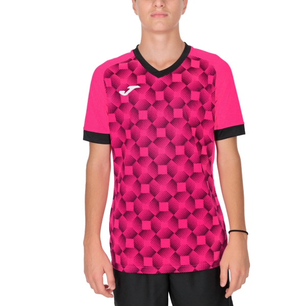 Maglietta Tennis Uomo Joma Joma Supernova III Camiseta  Fluor Pink/Black  Fluor Pink/Black 102263.031