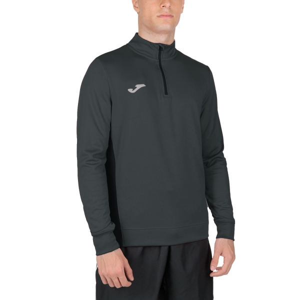 Felpa Uomo Joma 100801.601 - Girocollo Sportiva, Comoda Con Strisce E Loghi Sulle Maniche