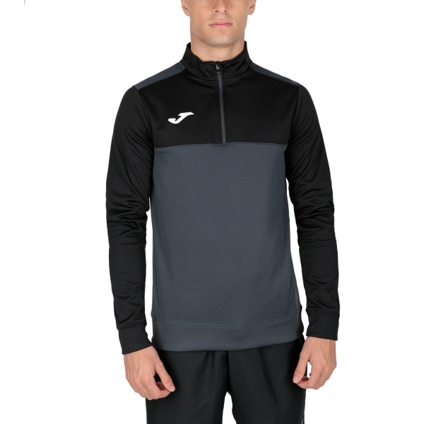 Men's Tennis Shirts and Hoodies Joma Winner Shirt  Anthracite/Black 100947.151