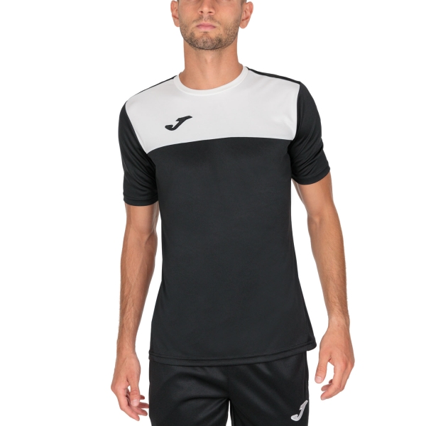 Joma Winner Camiseta de Tenis para Hombre - Black/White