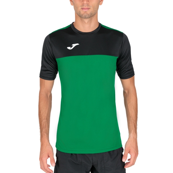 Camisetas de Tenis Hombre Joma Winner Camiseta  Green/Black 100946.401