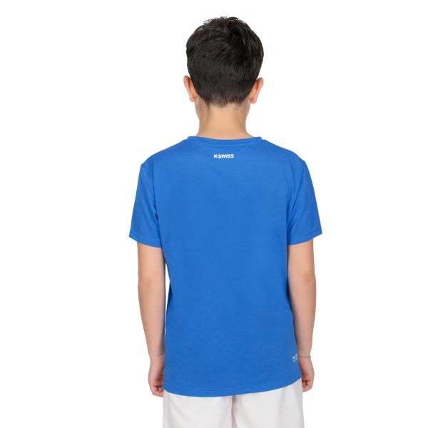 K-Swiss Core Team Stripe Crew Camiseta Niño - French Blue