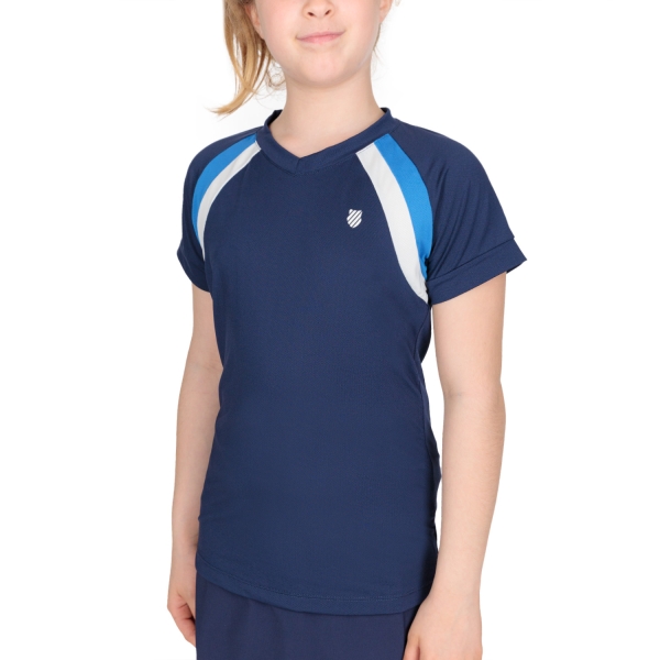 Top e Maglie Girl KSwiss KSwiss Core Team Top Camiseta Nina  Navy  Navy 184988400