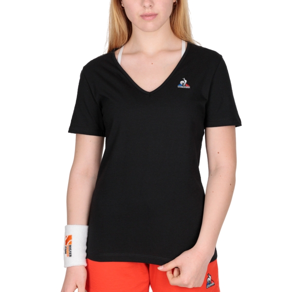 Camisetas y Polos de Tenis Mujer Le Coq Sportif Essentiels Camiseta  Black 2220568