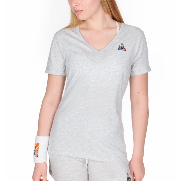 Camisetas y Polos de Tenis Mujer Le Coq Sportif Essentiels Camiseta  Gris/Chine Clair 2220633