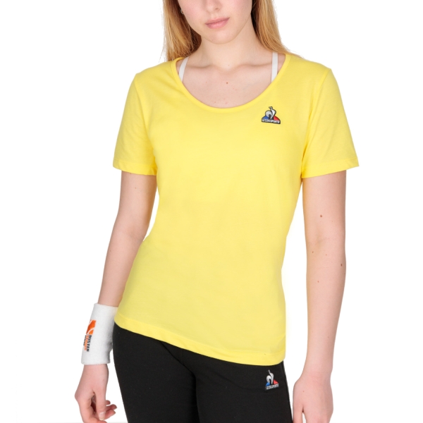 Camisetas y Polos de Tenis Mujer Le Coq Sportif Histoire De Saison Camiseta  Lemon Zest 2220322