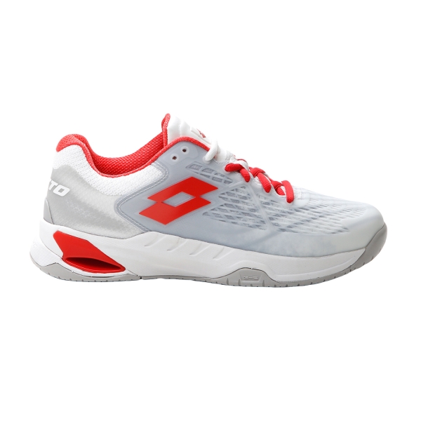 Calzado Tenis Mujer Lotto Mirage 100 Speed  All White/Red Poppy 21073968M