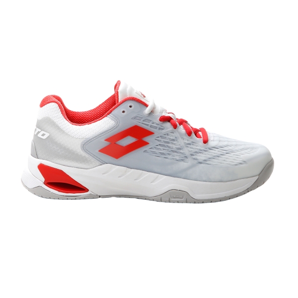 Scarpe Tennis Donna Lotto Mirage 100 Speed  All White/Red Poppy 21073968M