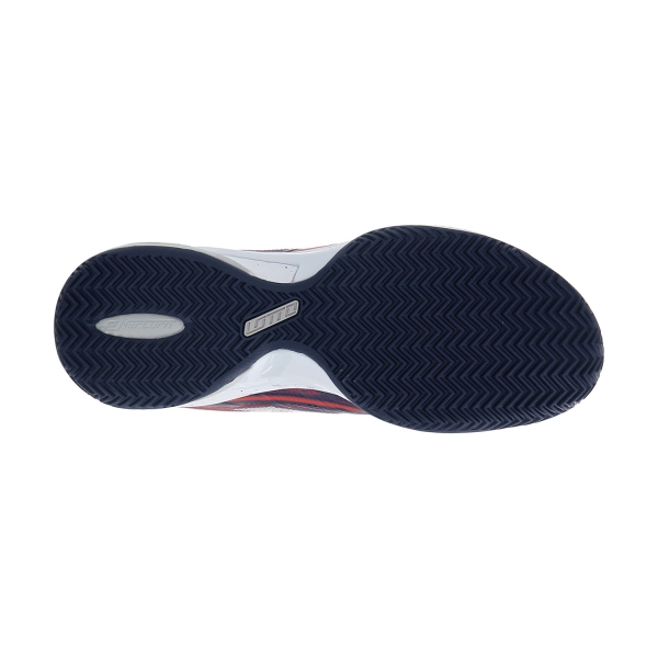 Lotto Mirage 300 Clay - Navy Blue/All White/Red Poppy