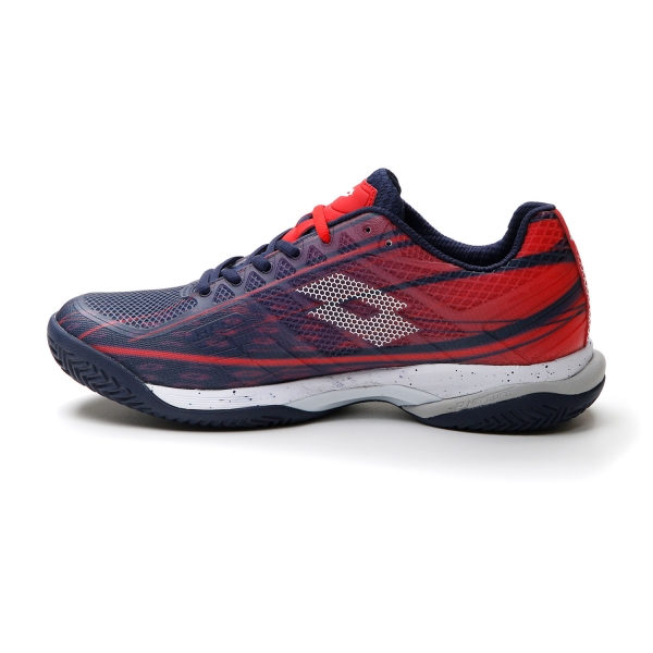 Lotto Mirage 300 Clay - Navy Blue/All White/Red Poppy