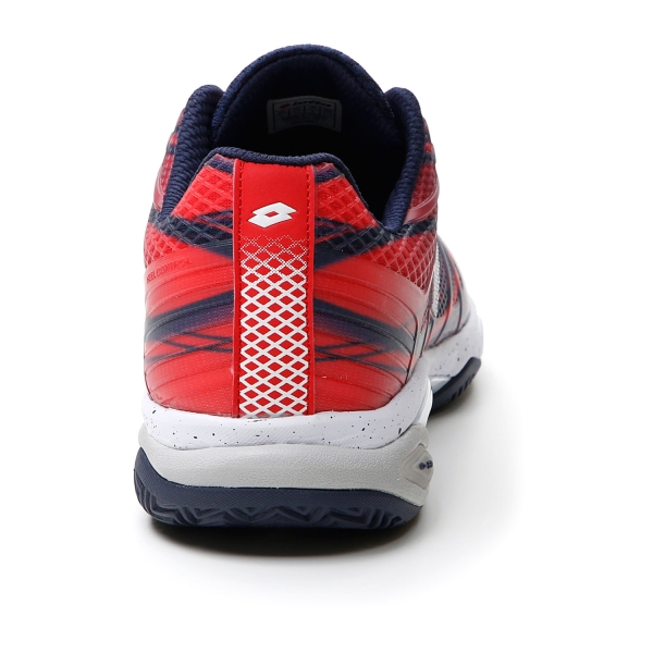 Lotto Mirage 300 Clay - Navy Blue/All White/Red Poppy