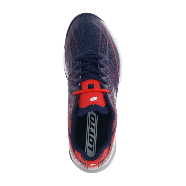 Lotto Mirage 300 Clay - Navy Blue/All White/Red Poppy