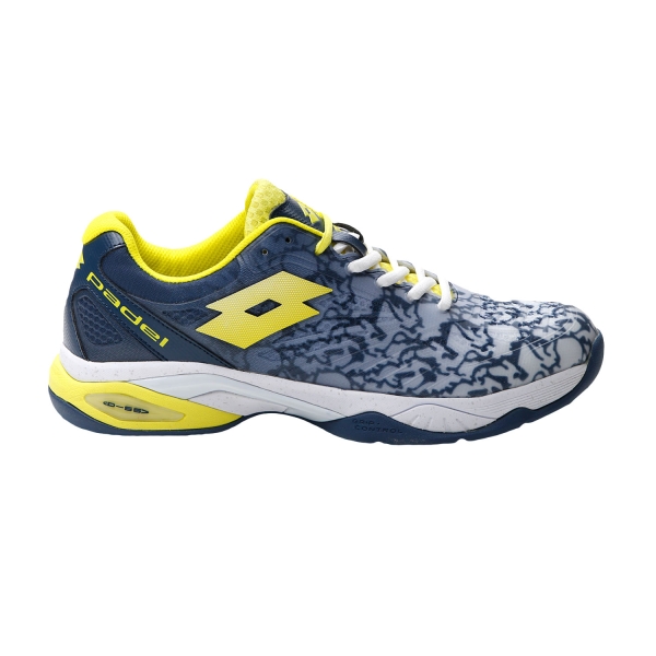 Padel Shoes Lotto Superrapida 200 III  All White/Acid Yellow/Dark Denim 2172999FS