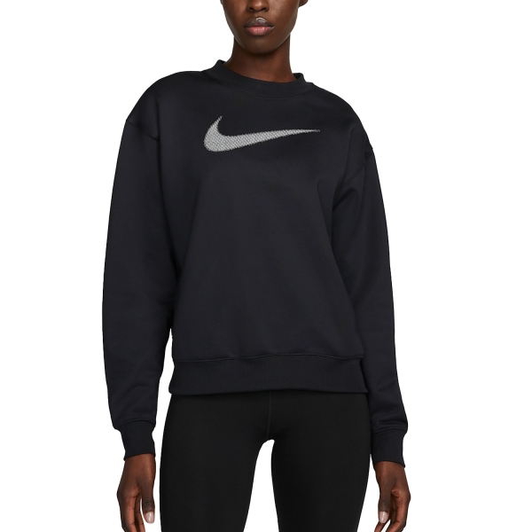 Camisetas y Sudaderas Mujer Nike ThermaFIT All Time Sudadera  Black/Light Iron Ore/White DQ5524010